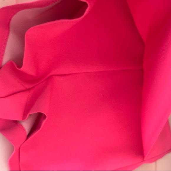 Zara High Rise Asymmetric Skort in Hot Pink - Picture 7 of 9